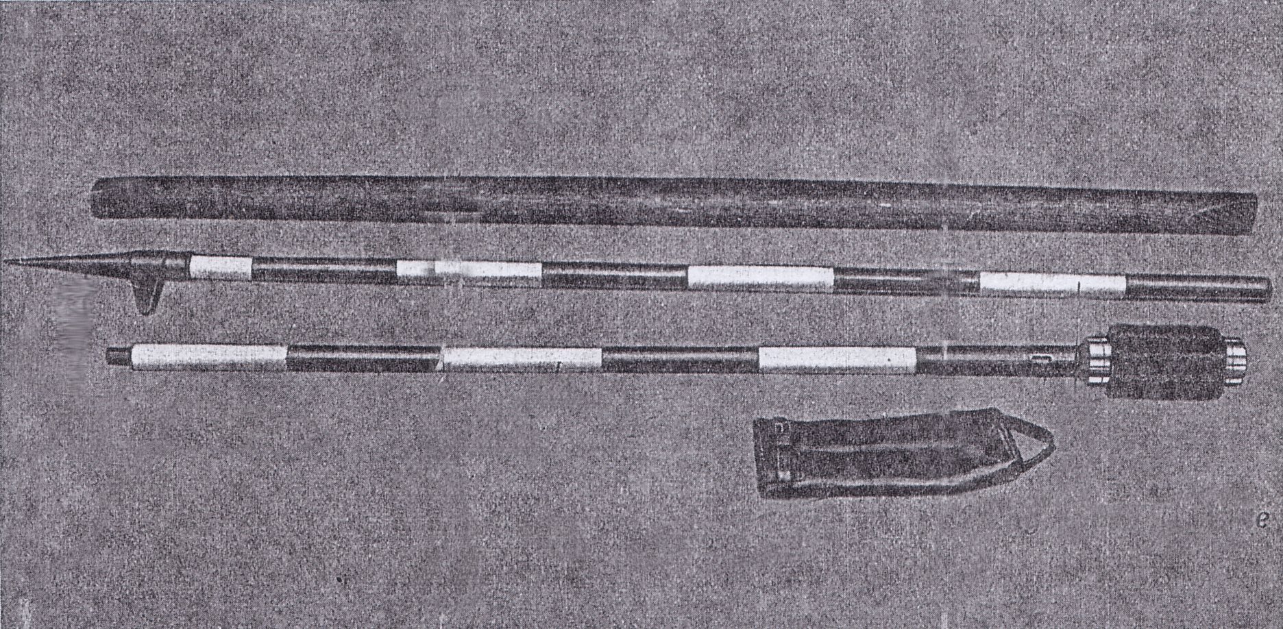 German 10,5cm Light Field Howitzer 1916 Bore Brush & Aiming Stakes