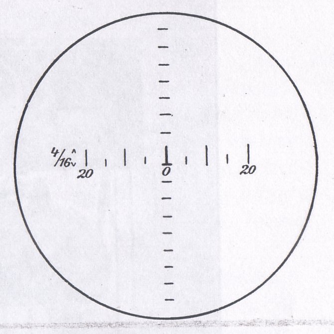 Foot Artillery S.F. 09 Scope Reticale Pattern 